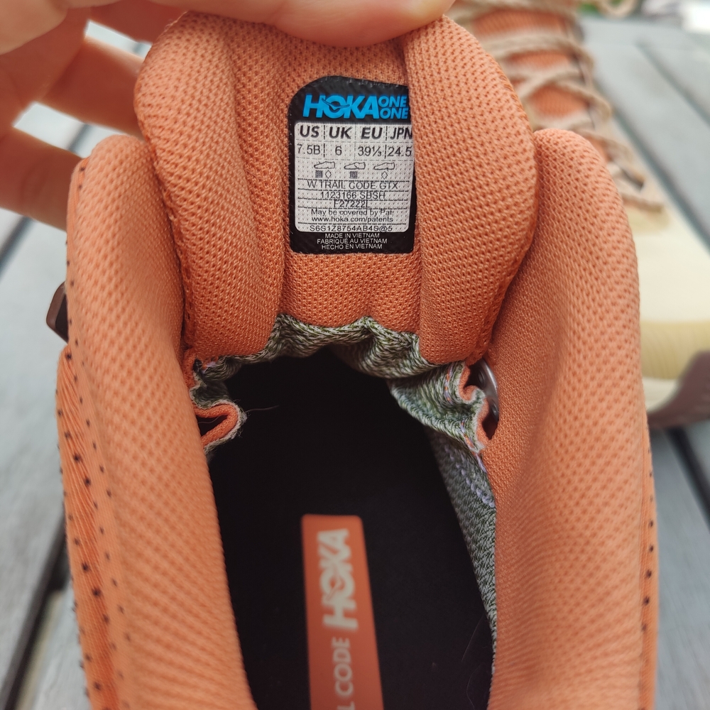 Hoka Trail Code GTX women’s Size 7.5 Hiking Shoes - Picture 5 of 6